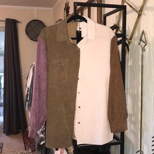 Nasty Gal NWT colorblock flannel